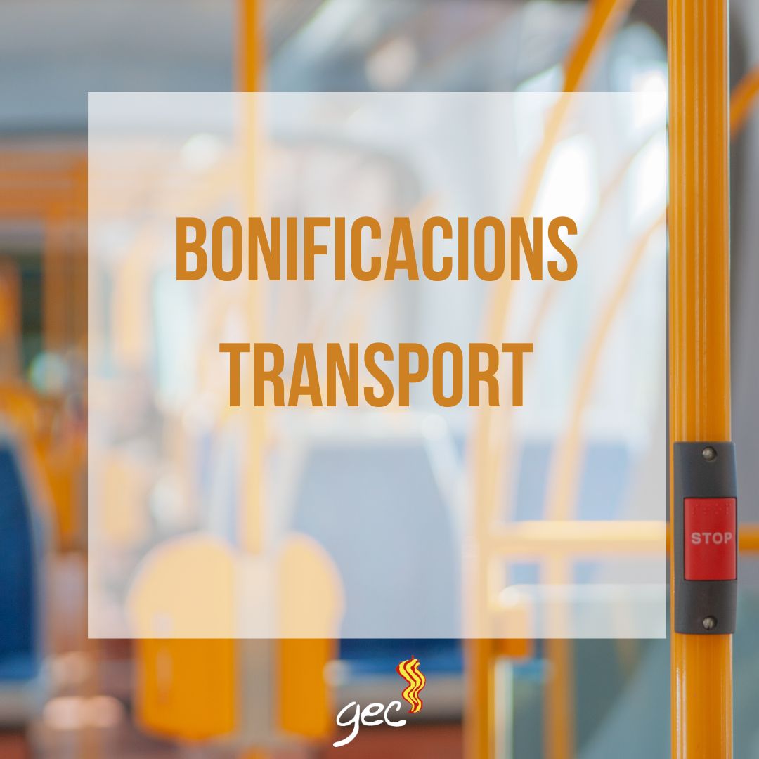 bonificacions transport