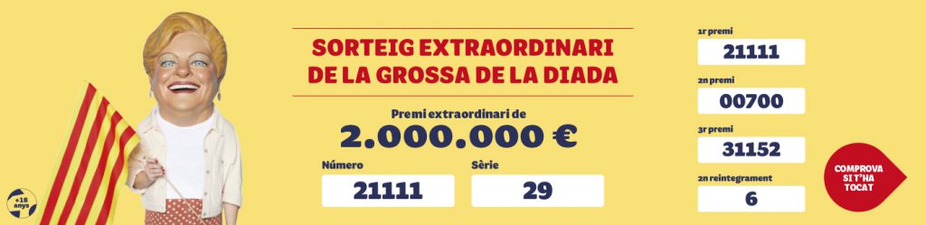 2023 GES 1440x350 Numeros guanyadors 1024x249 - Premis sorteig La Grossa de La Diada 2023