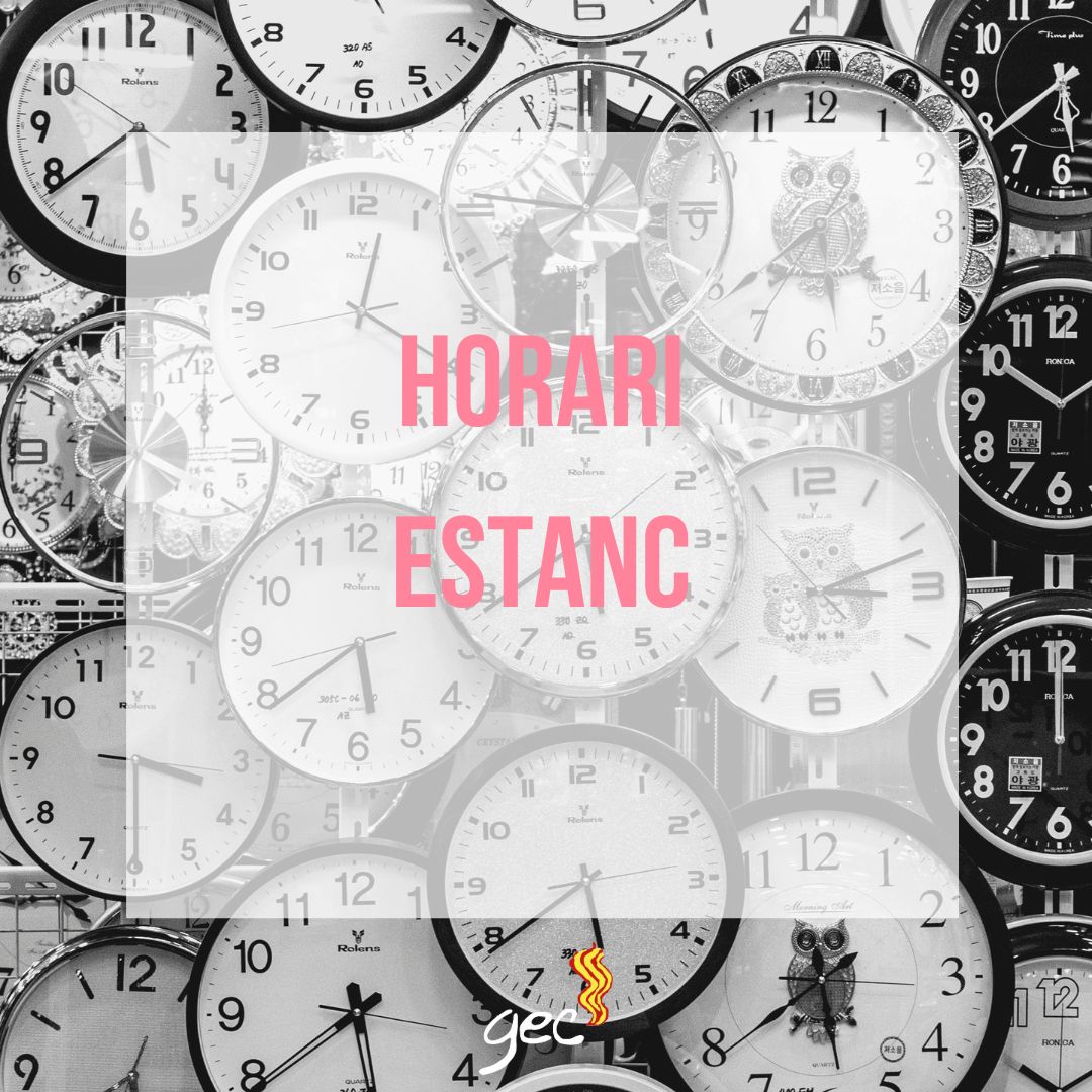GEC – horari estanc