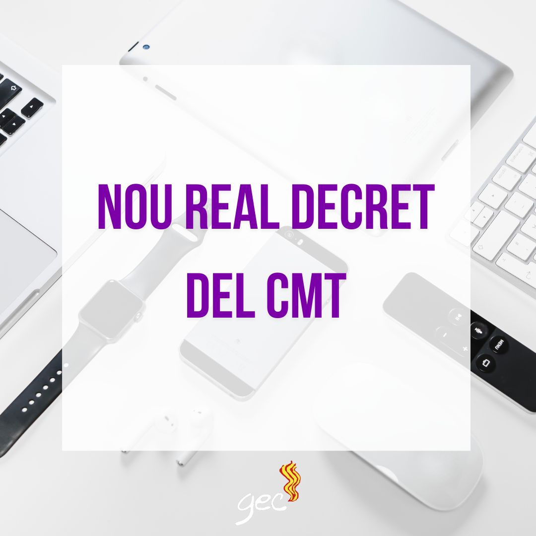 GEC – real decret cmt GEC - real decret cmt